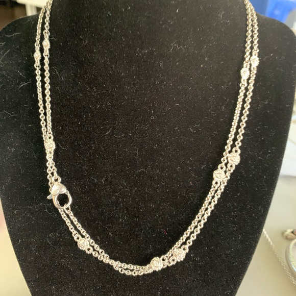 Judith Ripka necklace silver - Picture 1 of 5